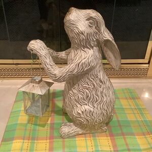 Pier 1 White Rabbit with Lantern